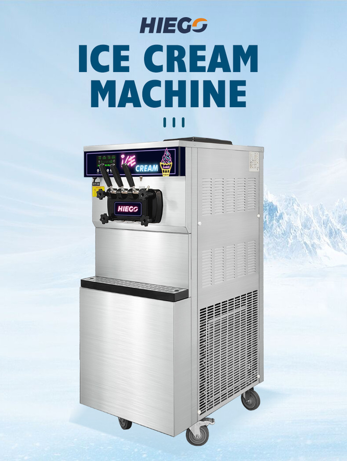 Κινητή εμπορική 36l Gelato κατασκευαστών μηχανή παγωτού ξενοδοχείων εμπορική 0
