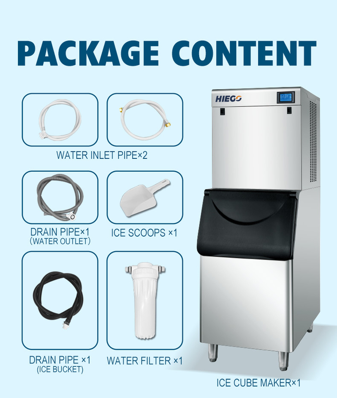 Ice Maker Machine 250kg Commercial Cube Ice Machine Portable Ice Maker 8