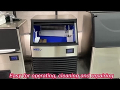 Τετραγωνική παγοποιητική μηχανή αερόψυξης κατασκευαστών πάγου HIEGO εμπορική με το ΝΑΝΟ μπλε φως