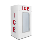 Απόψυξη Auto Cold Wall Outdoor Ice Merchandiser Γυάλινο ντουλάπι παγωτού από ανοξείδωτο χάλυβα