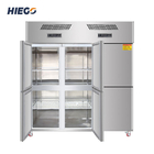 6 πορτών άμεση ψύξη ψυγείων R134a 1600L ανοξείδωτου όρθια