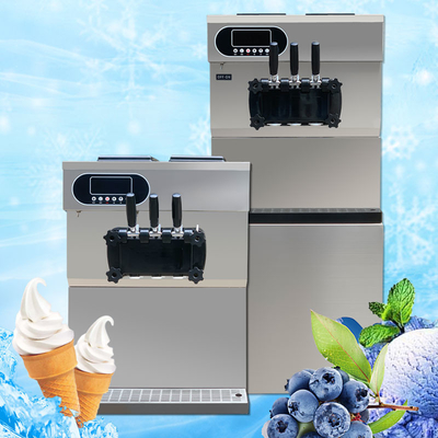 25-28L/H Εμπορική παγωτομηχανή παγωτού 3 γεύσης Ιταλική μηχανή παρασκευής gelato