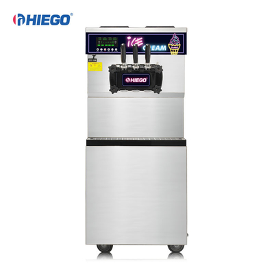 Επαγγελματική παγωτομηχανή 3 Flavor από ανοξείδωτο χάλυβα 25L
