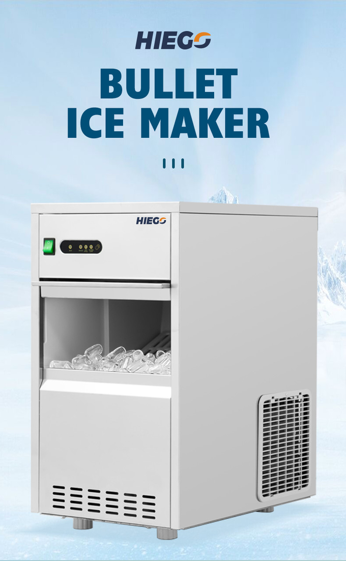 Εμπορική Nugget Ice Machine φορητή 100kg Air Cooling Bullet Ice Maker για το σπίτι 2