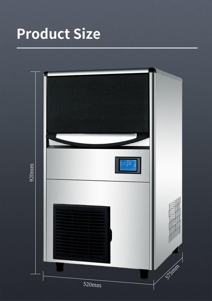 Οικιακή χρήση Factory 60KG/24h Cube Ice Maker Machine Full-Automatic Ice Bin Maker 6
