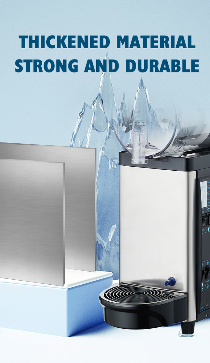 500w μουλιασμένος πάγος μηχανών 24L - κρύα Slush μηχανή διανομέων ποτών 2