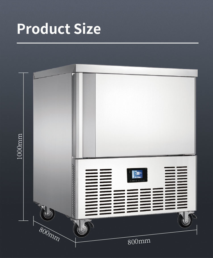 10 Δίσκοι Blast Freezer Chiller Air Cooling Μικρό για Μηχανή Ψύξης Γρήγορη κατάψυξη 7