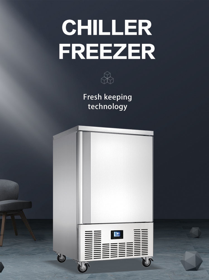 Θαλασσινά Cold Room Blast Chiller Freezer 5 10 15 Trays Freezer Freezer Blast Cabinet 1