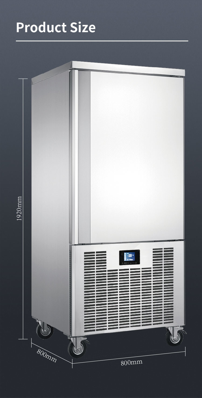 10 Δίσκοι Blast Freezer Chiller Air Cooling Μικρό για Μηχανή Ψύξης Γρήγορη κατάψυξη 11