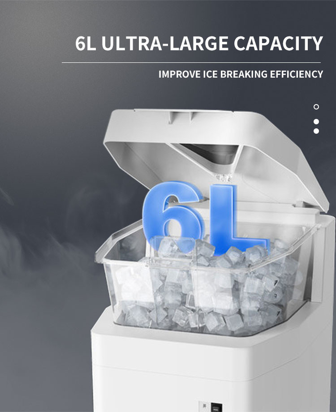 6 λίτρα πάγκος ηλεκτρικός θραυστήρας πάγου 400kgs/H , 320rpm Παγοθραυστήρας Κώνου Χιονιού 2