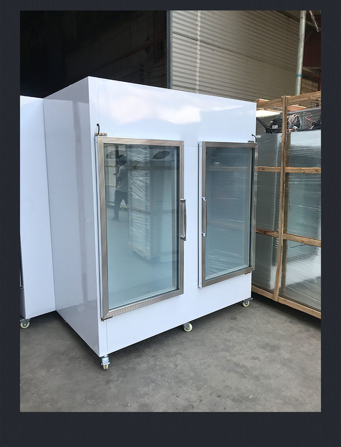 Ice Merchandiser Freezer Full Automatic R404a Επίδειξη παγωτού 850l 7