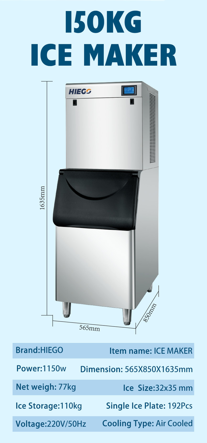 200KG του /24H εμπορική ημισεληνοειδής μηχανή κατασκευαστών πάγου ψυκτικών μηχανών αυτόματη ημισεληνοειδής 10